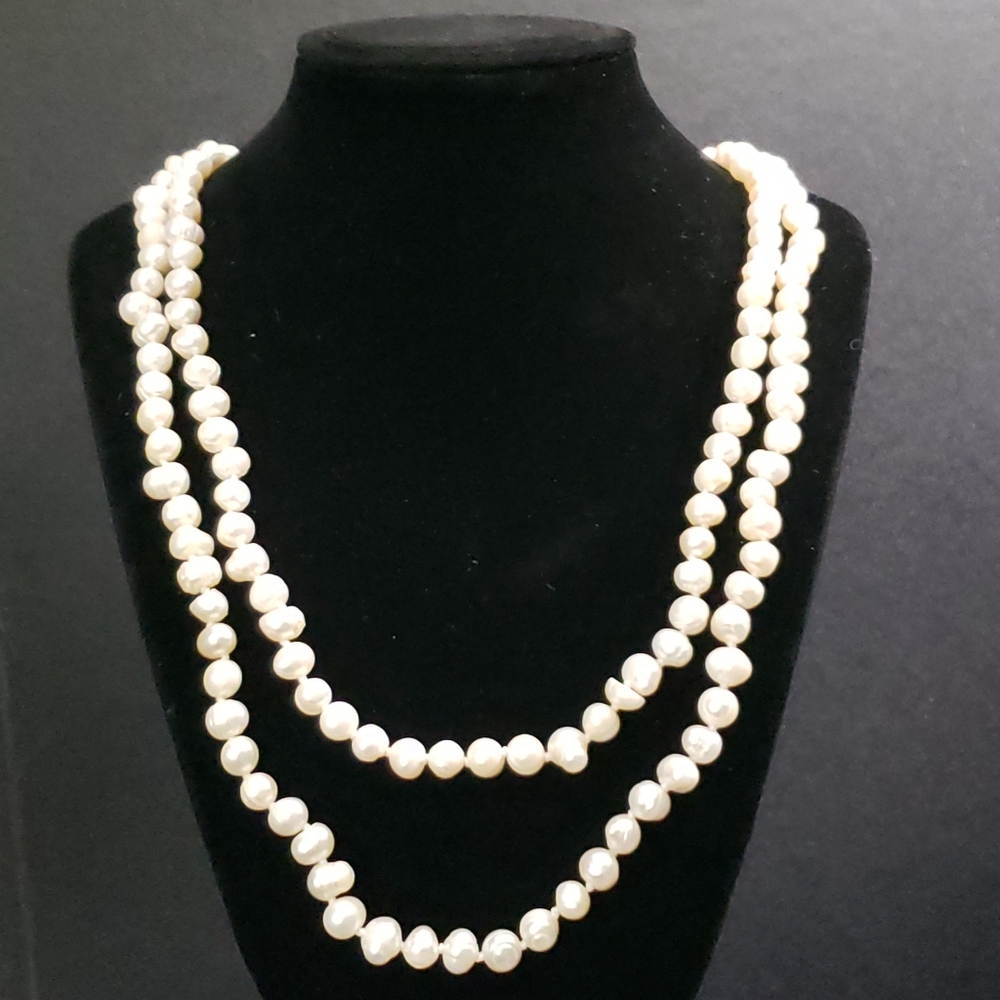 24" Freshwater Pearl Single Strand Necklace